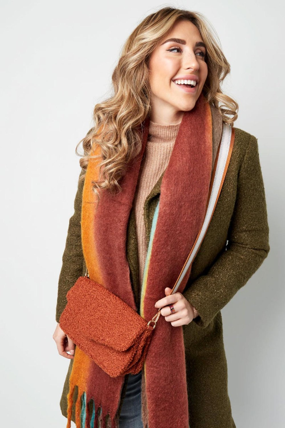 Handtas teddy basic Beige Polyester h5Afbeelding2